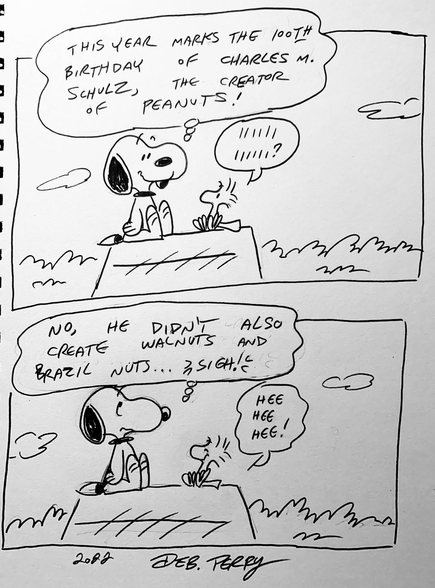 This has to be the dumbest gag I ever thought of! #Schulz100
